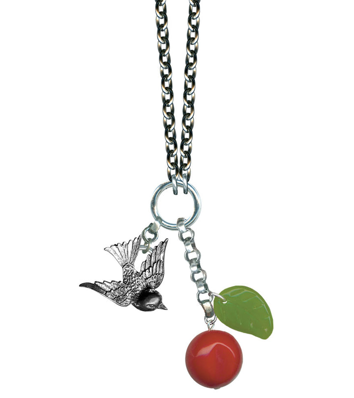 Cherry Bird Rockware Necklace