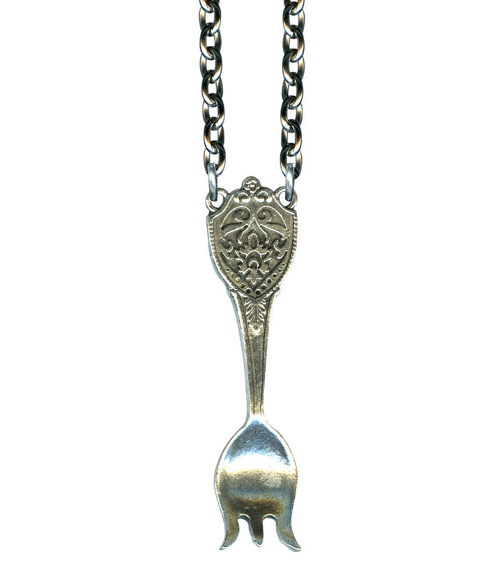 Buy Mini Spoon Crown & Mushroom & Heart Pendant Necklace 45cm Silver –  DieBallerei