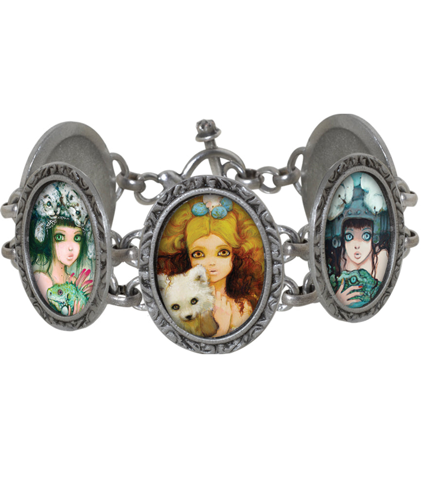 Bracelet - Rascals Victorian Oval Five Link – Classic Hardware Jewelry